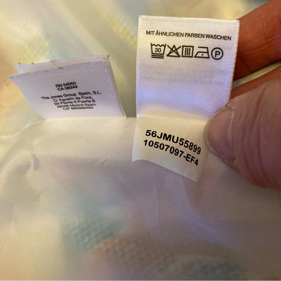 NWOT Black Label by Evan Picone Multicolored Floral Sleeveless Lined Dress Size8 - Picture 10 of 13